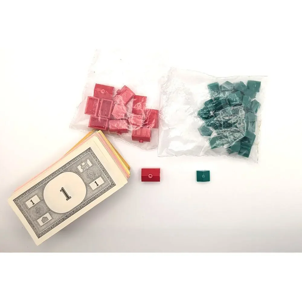 Vintage MONOPOLY Money Houses Hotels Replacement Parts Lot Parker Bros 1961 READ